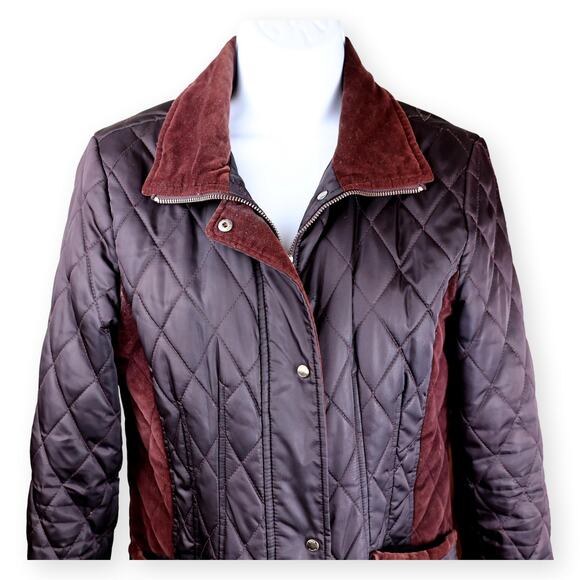 Vince Camuto Purple Burgundy Packable Quilted Jacket S - Picture 2 of 9